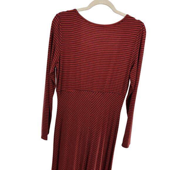 Sahalie Multi Striped Red Jumpsuit - Picture 8 of 12